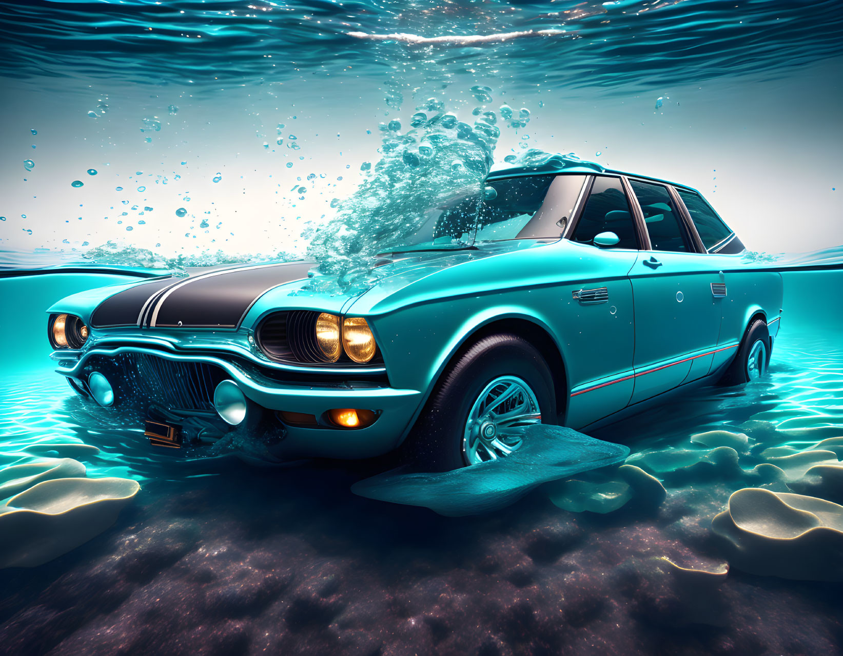 Dream about driving into water in a car