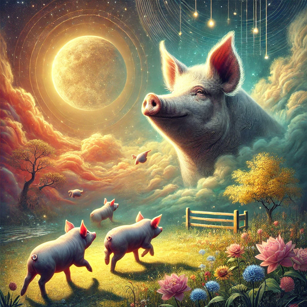 Dream of pigs symbolism in dreams, wild pigs, feeding pigs, and piglets